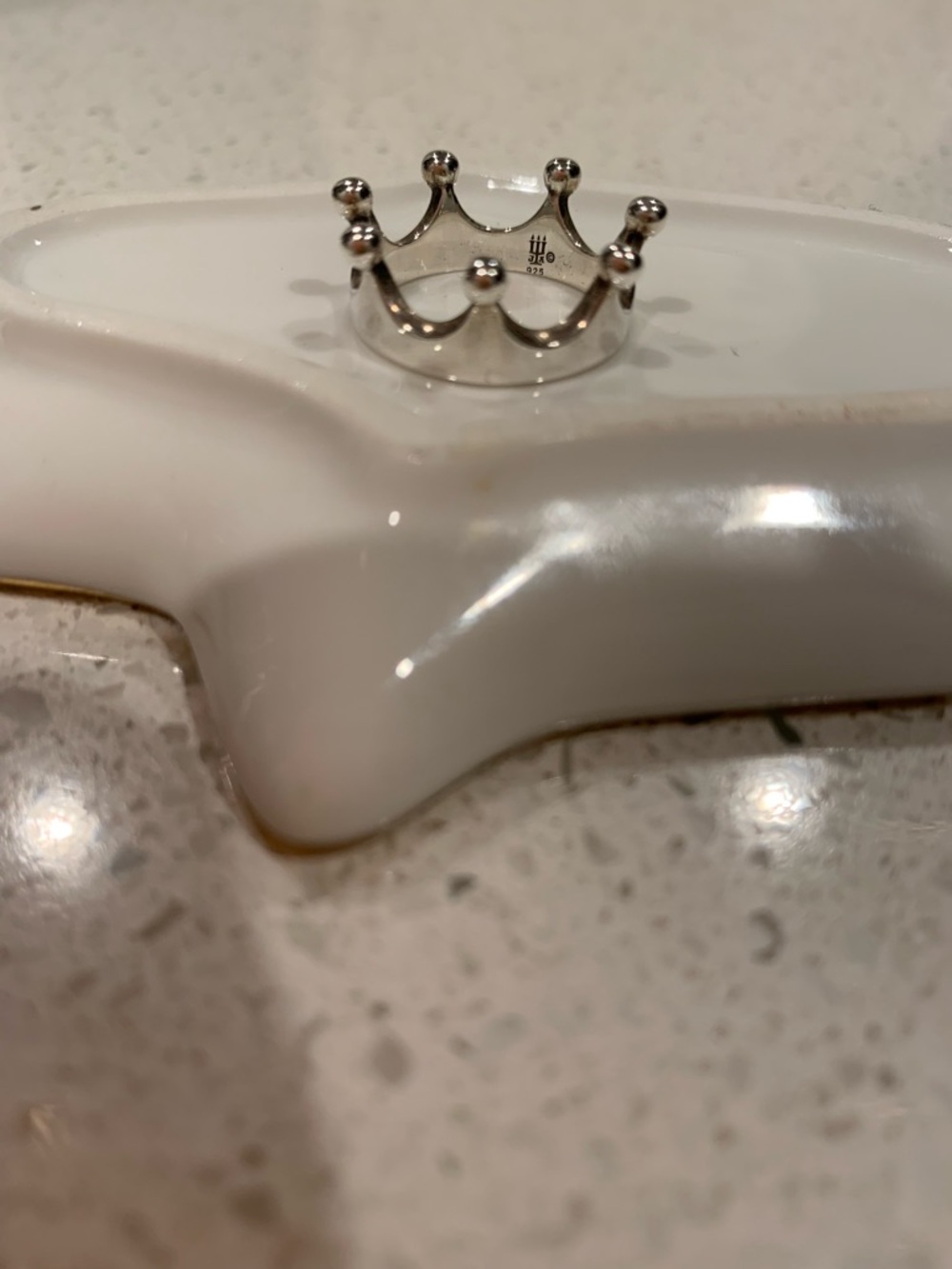 James Avery Silver Princess Crown Ring with Polished Finish - Picture 2 of 3